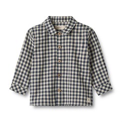 Wheat Shirt LS Oscar - Blue check